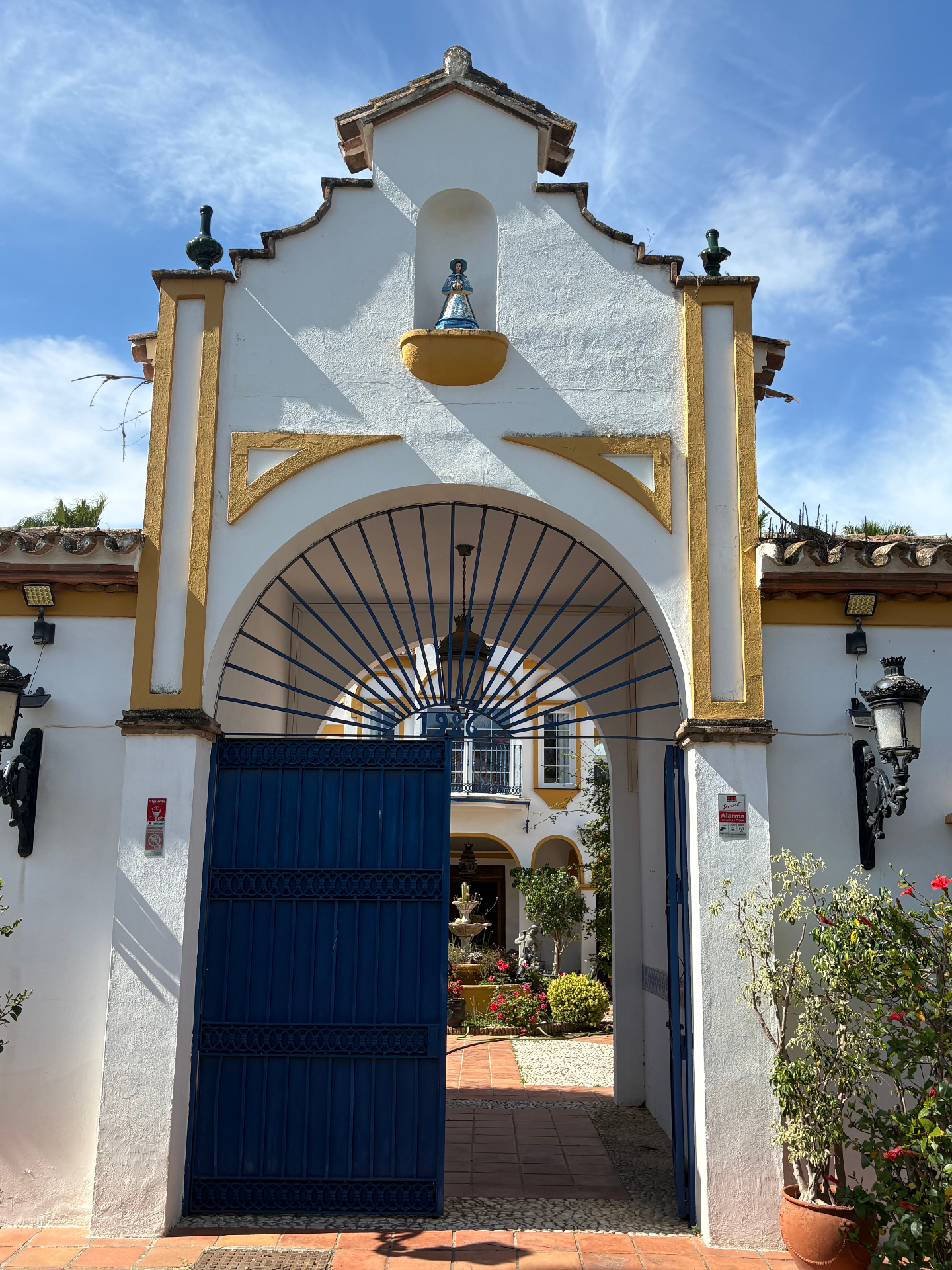 Welcoming entrance at AIM International School