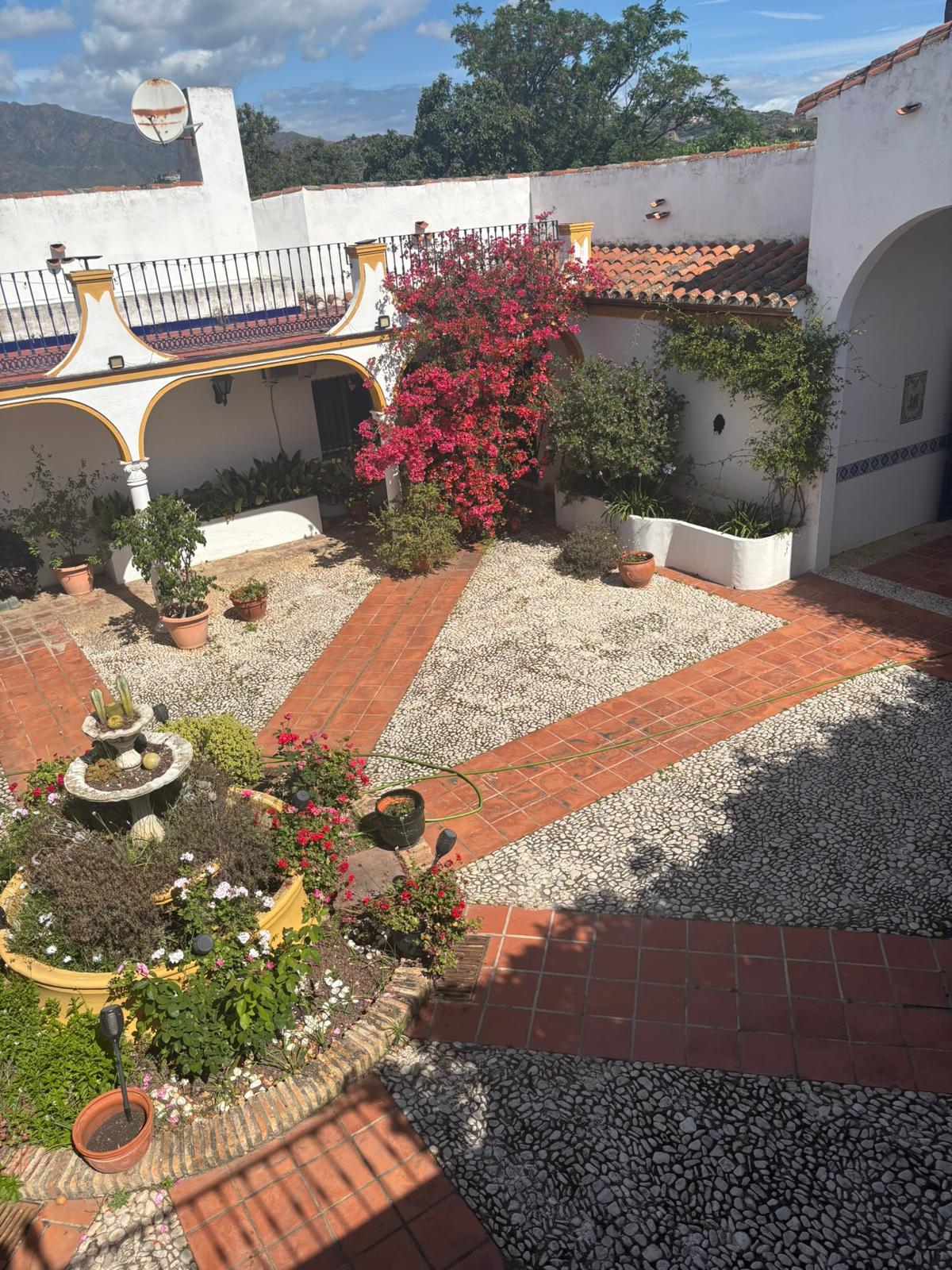 AIM School's beautiful Andalusian courtyard