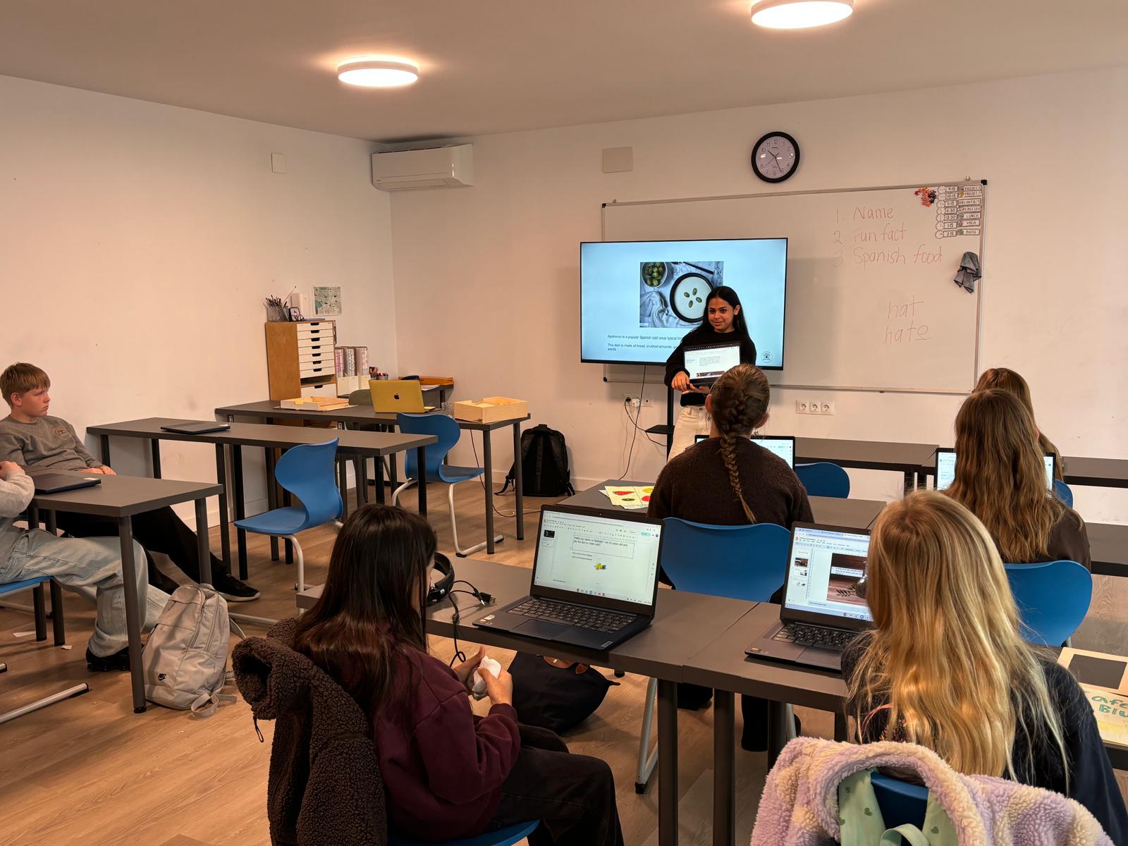 Students celebrating and sharing their learning