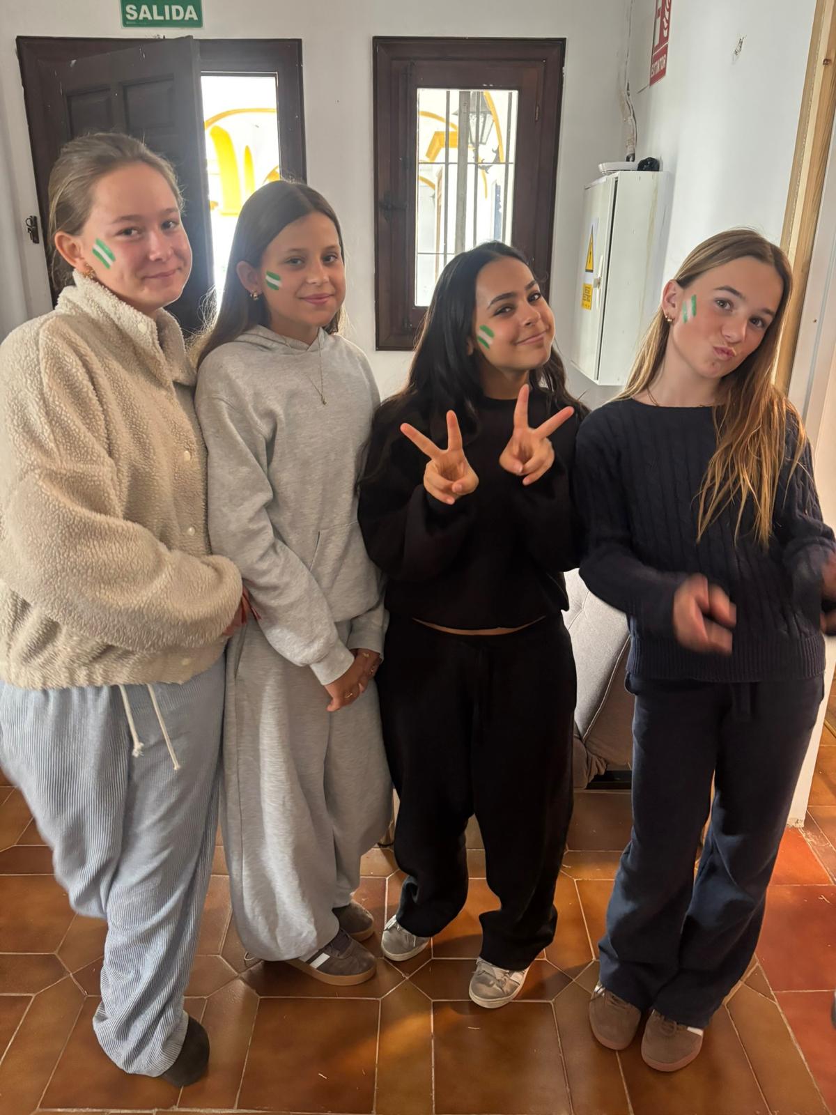 Students enjoying AIM's Friday social community time